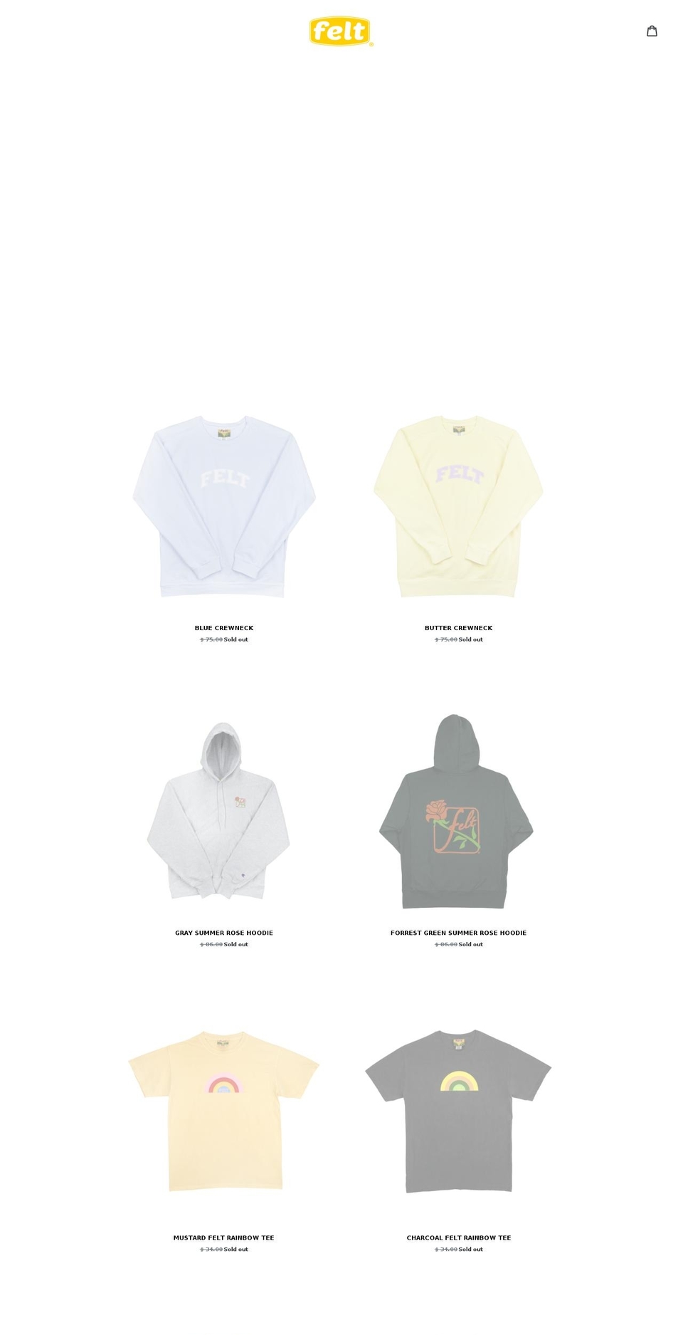 feltamerica.com shopify website screenshot
