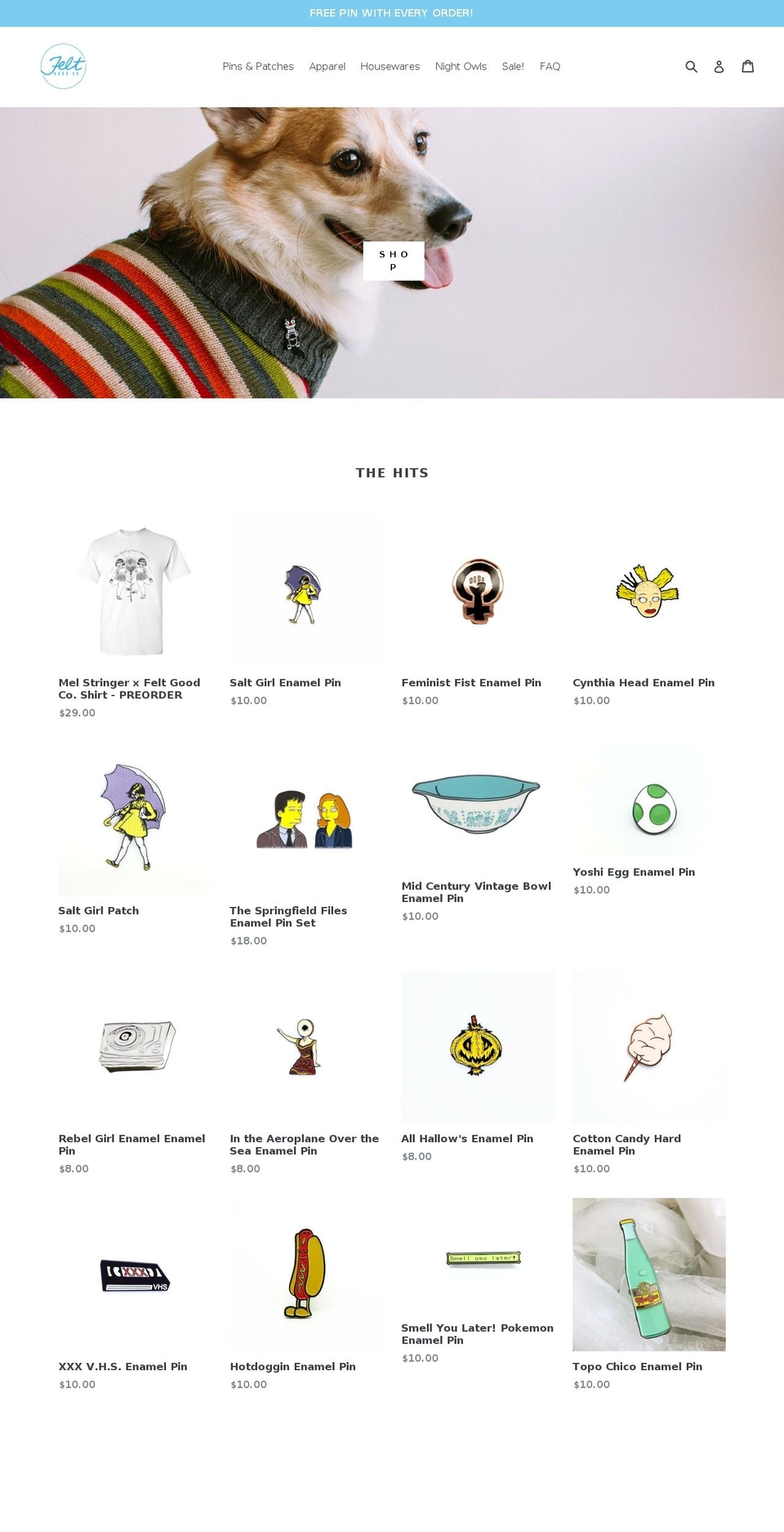 feltgoodco.myshopify.com shopify website screenshot