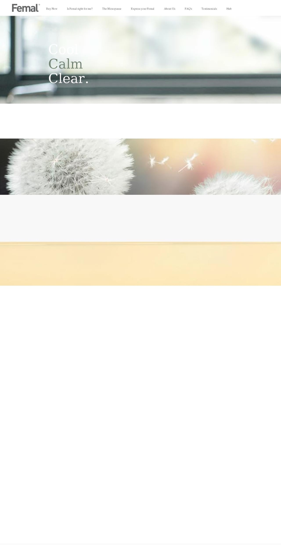 femal.co.uk shopify website screenshot