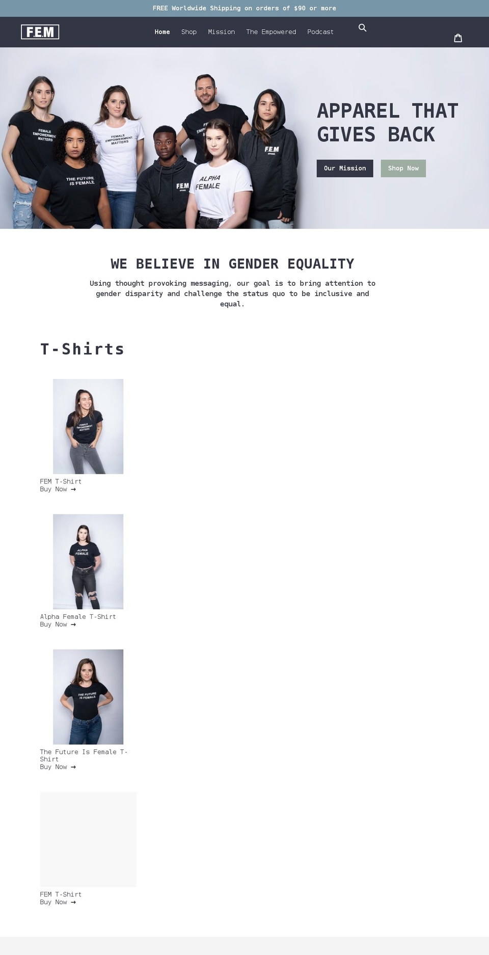 feb Shopify theme site example femaleempowermentmatters.com