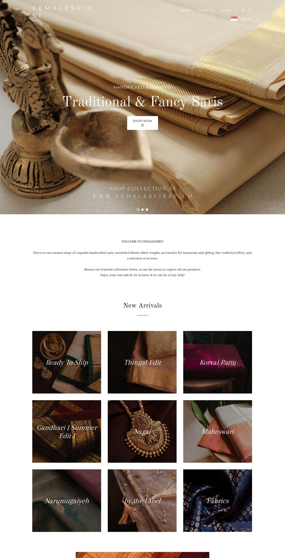 femalesfirst.co shopify website screenshot