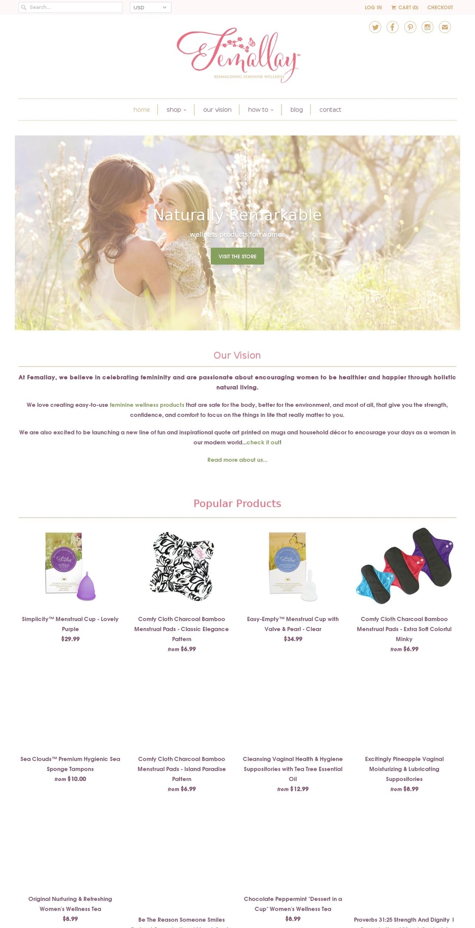 femallay.com shopify website screenshot