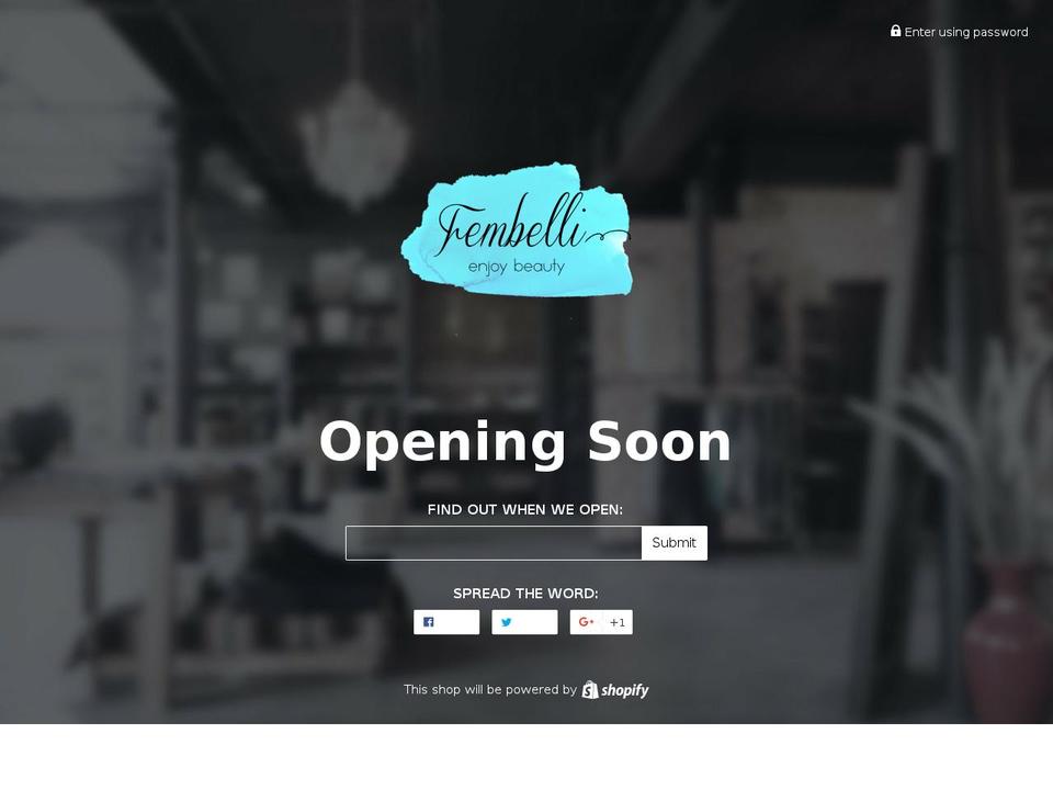 fembelli.com shopify website screenshot