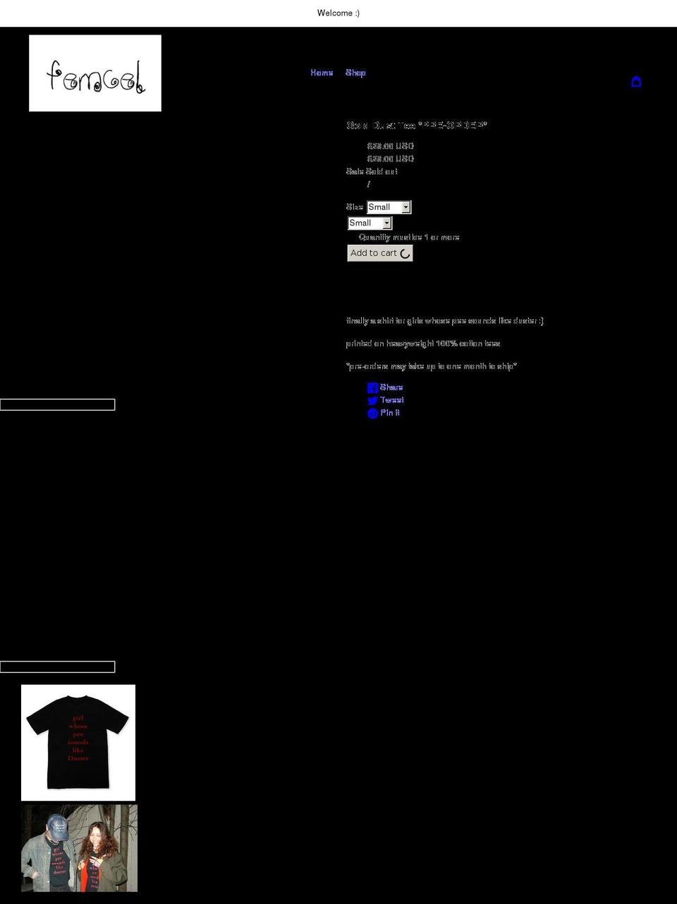 femcelebrity.com shopify website screenshot
