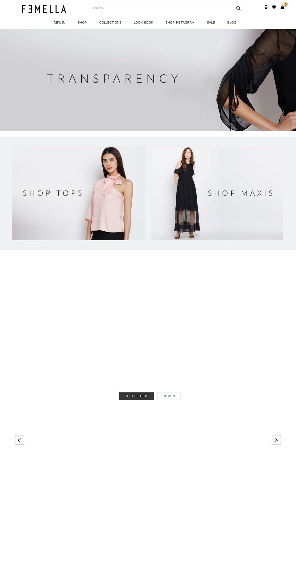 femella.in shopify website screenshot