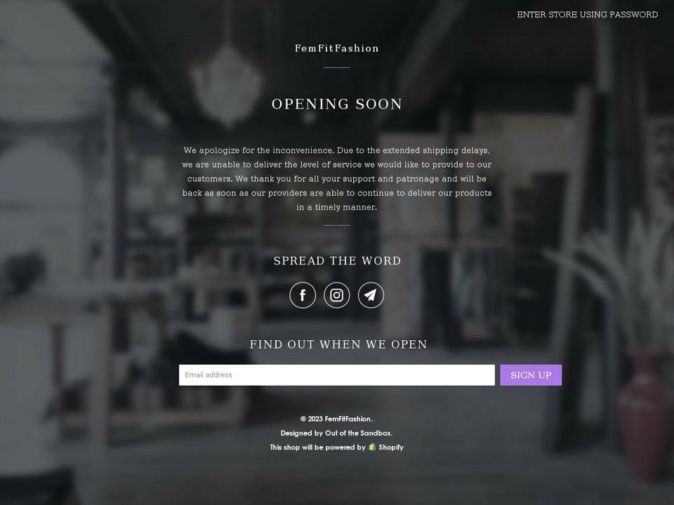 femfitfashion.com — Shopify storefront screenshot