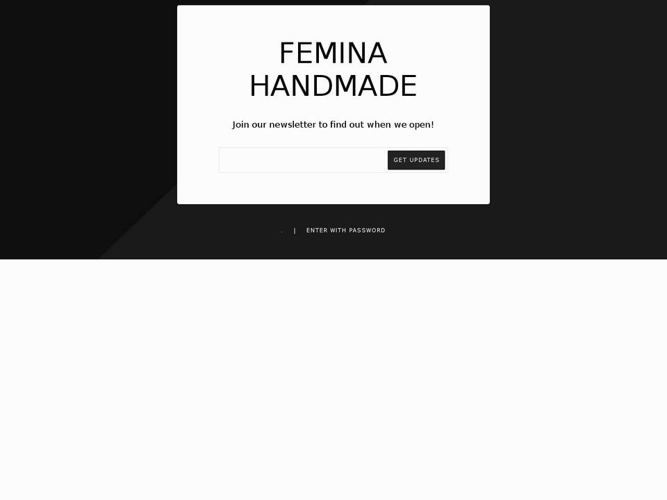 feminahandmade.com shopify website screenshot