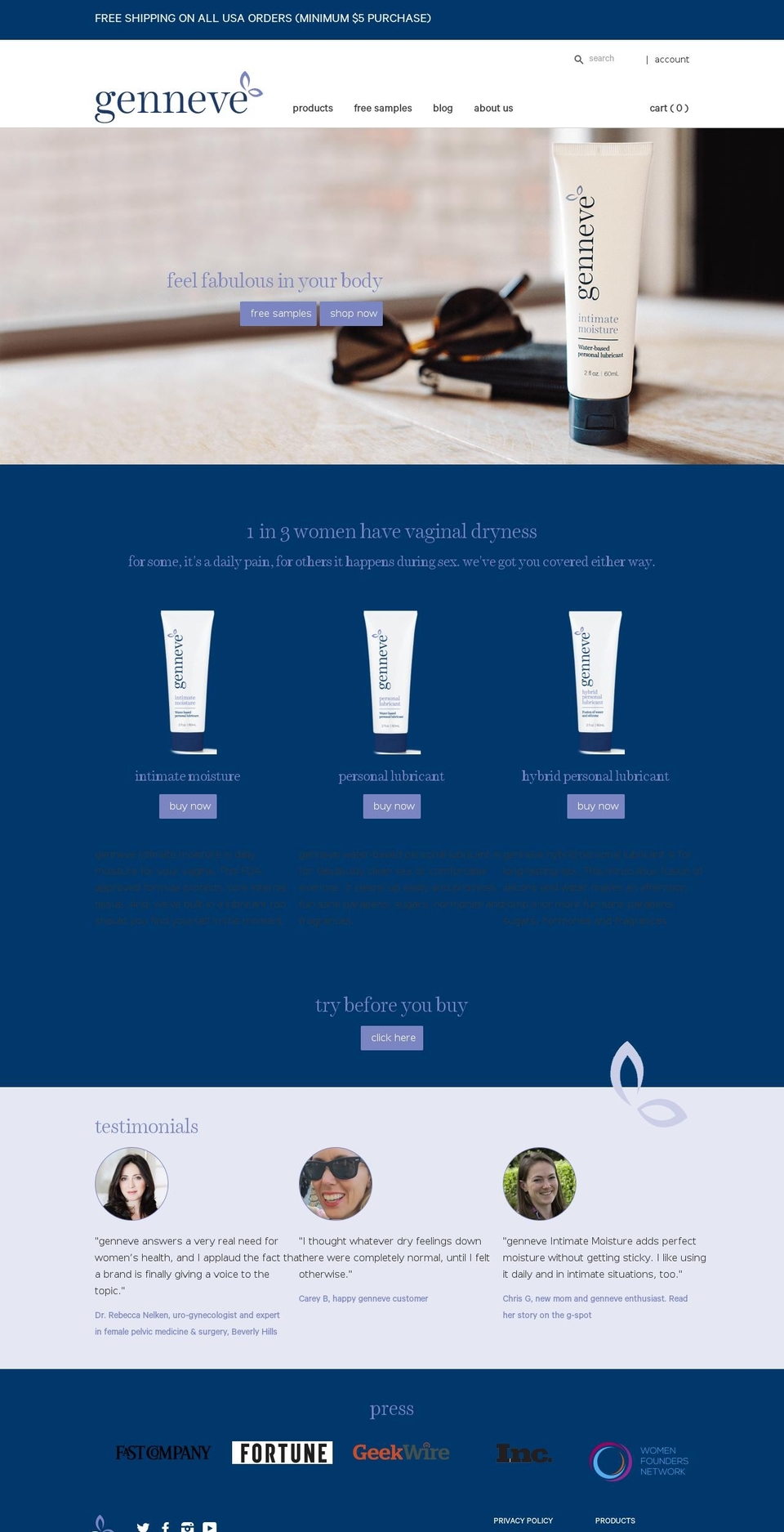 femininagroup.com shopify website screenshot