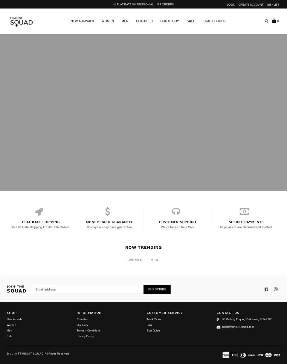 belle-demo-full-width Shopify theme site example feministsquad.com