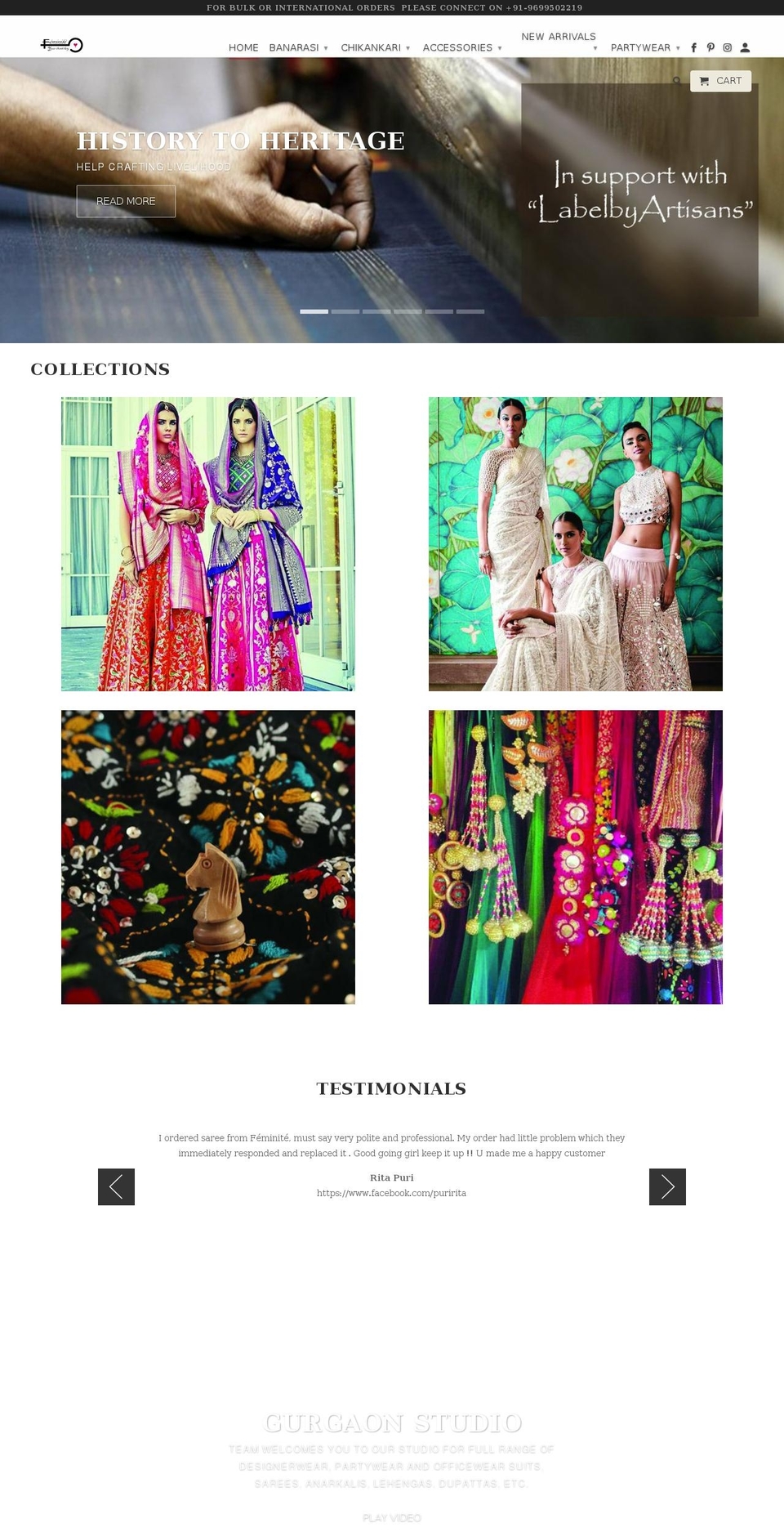 feminiteshop.com — Shopify storefront screenshot