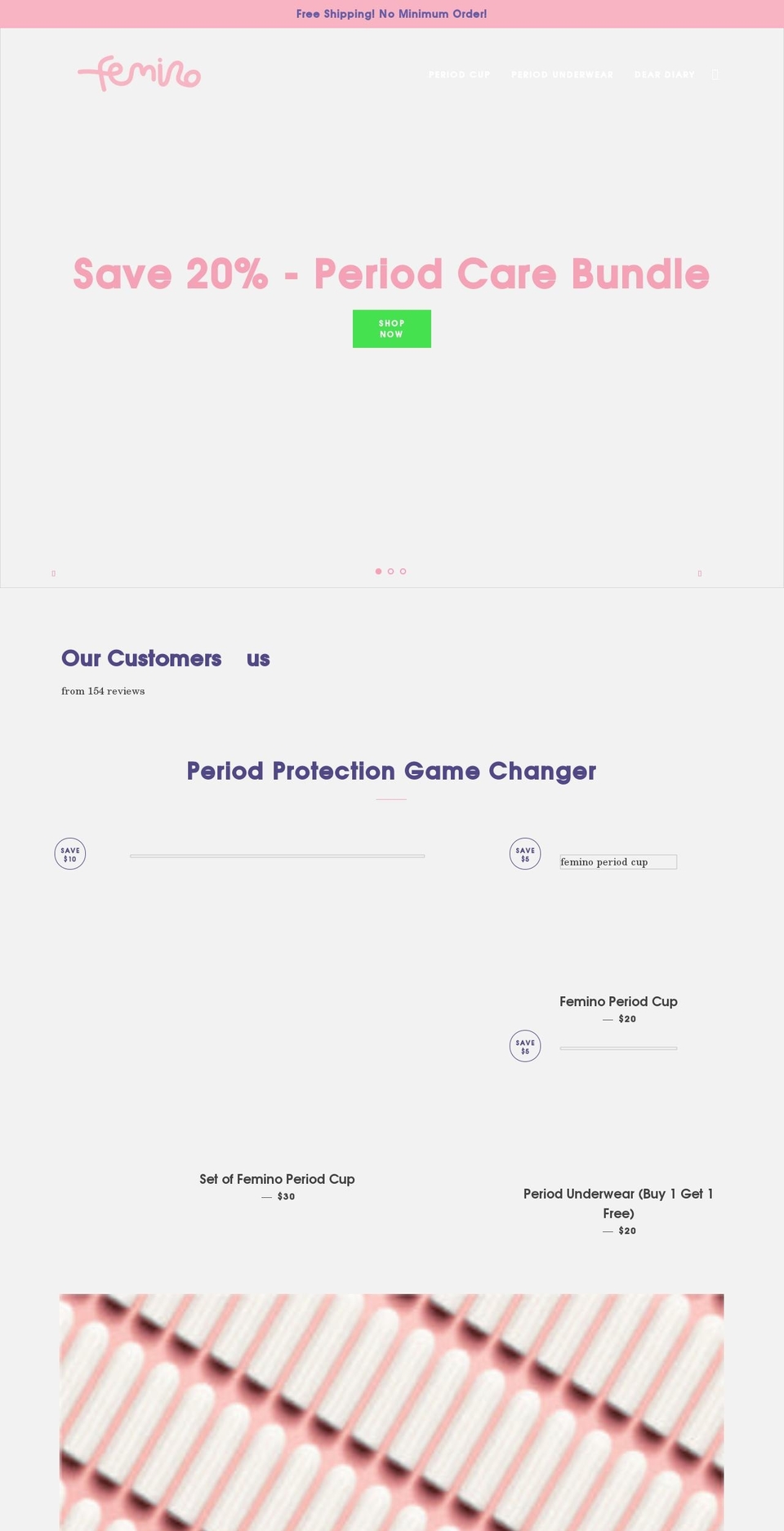 femino.shop shopify website screenshot