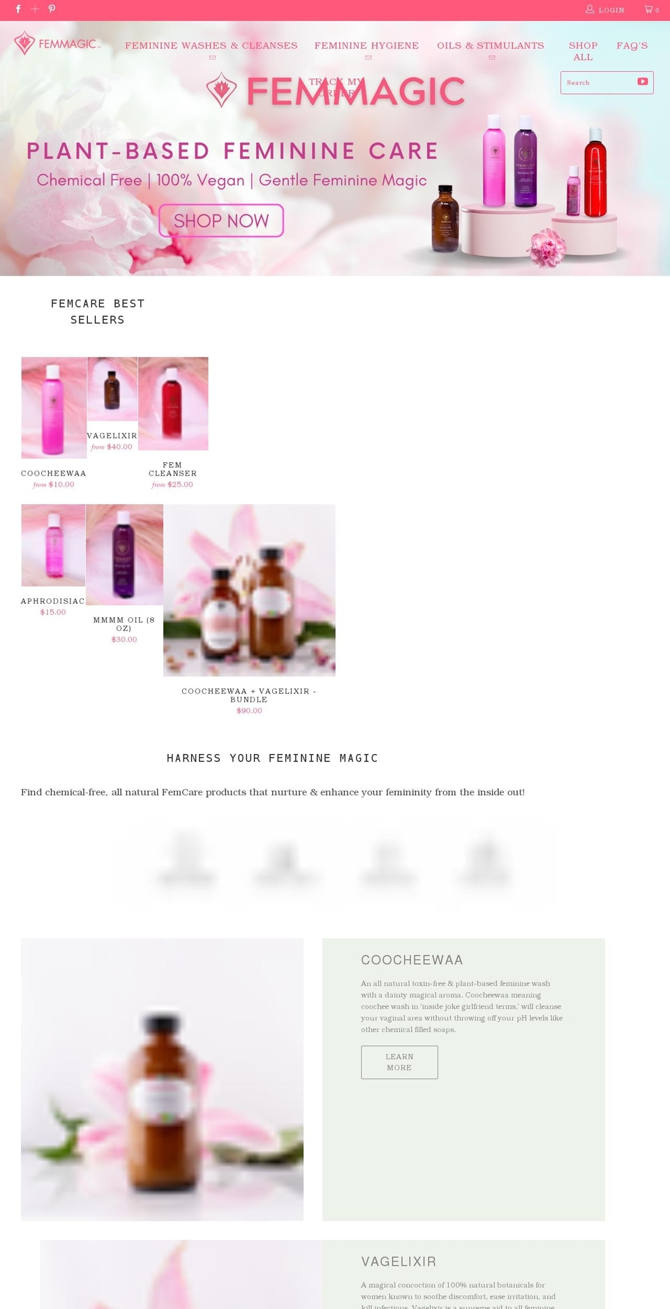 femmagic.com shopify website screenshot