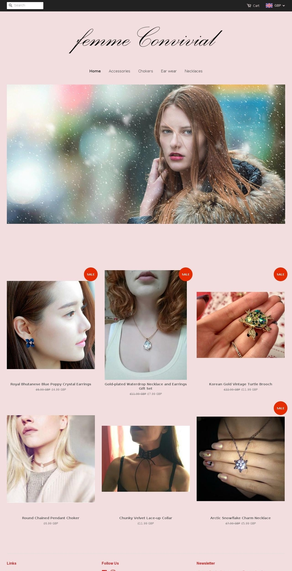 femmeconvivial.com — Shopify storefront screenshot