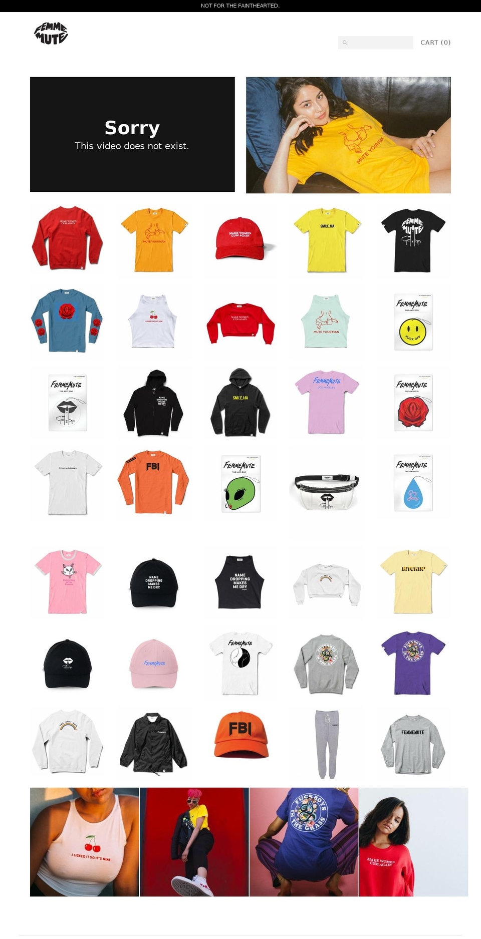 femmemute.com shopify website screenshot