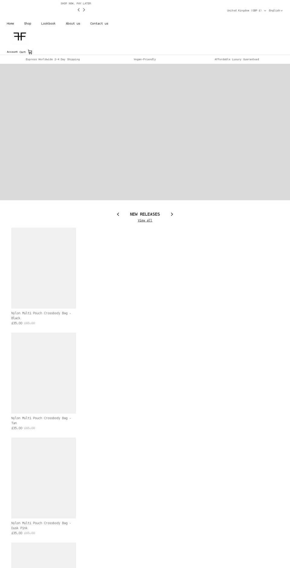 femnilondon.co.uk shopify website screenshot