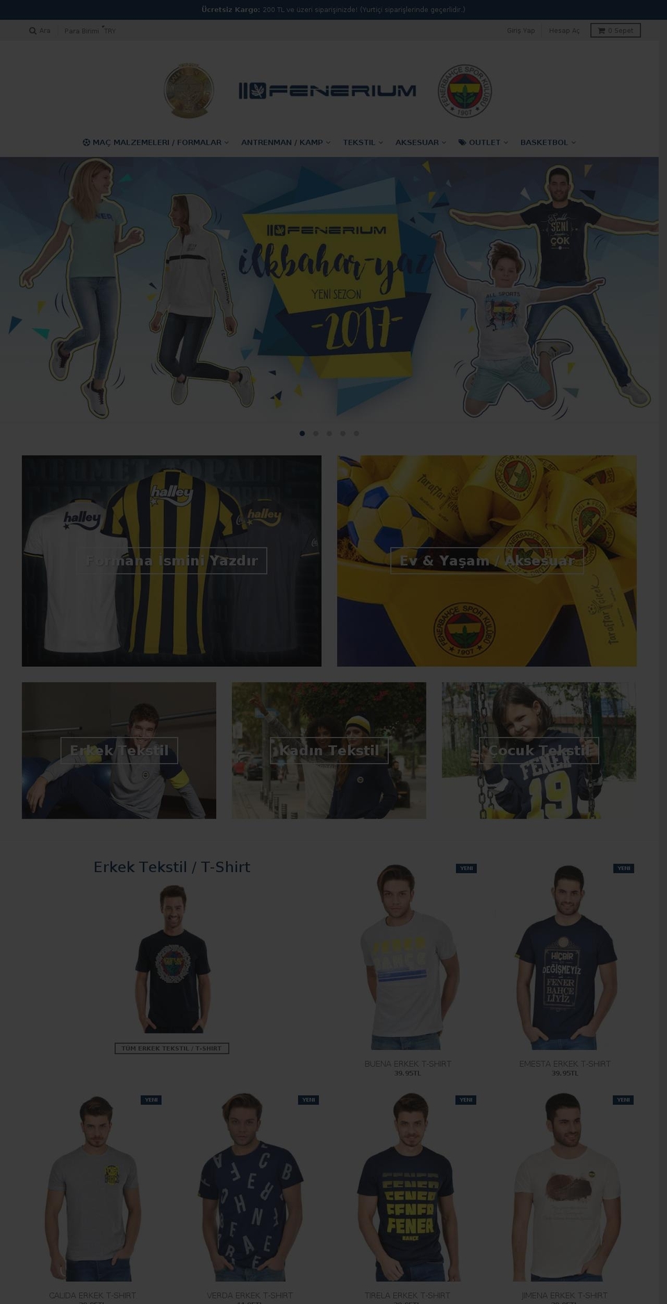 fenerium1907.com shopify website screenshot