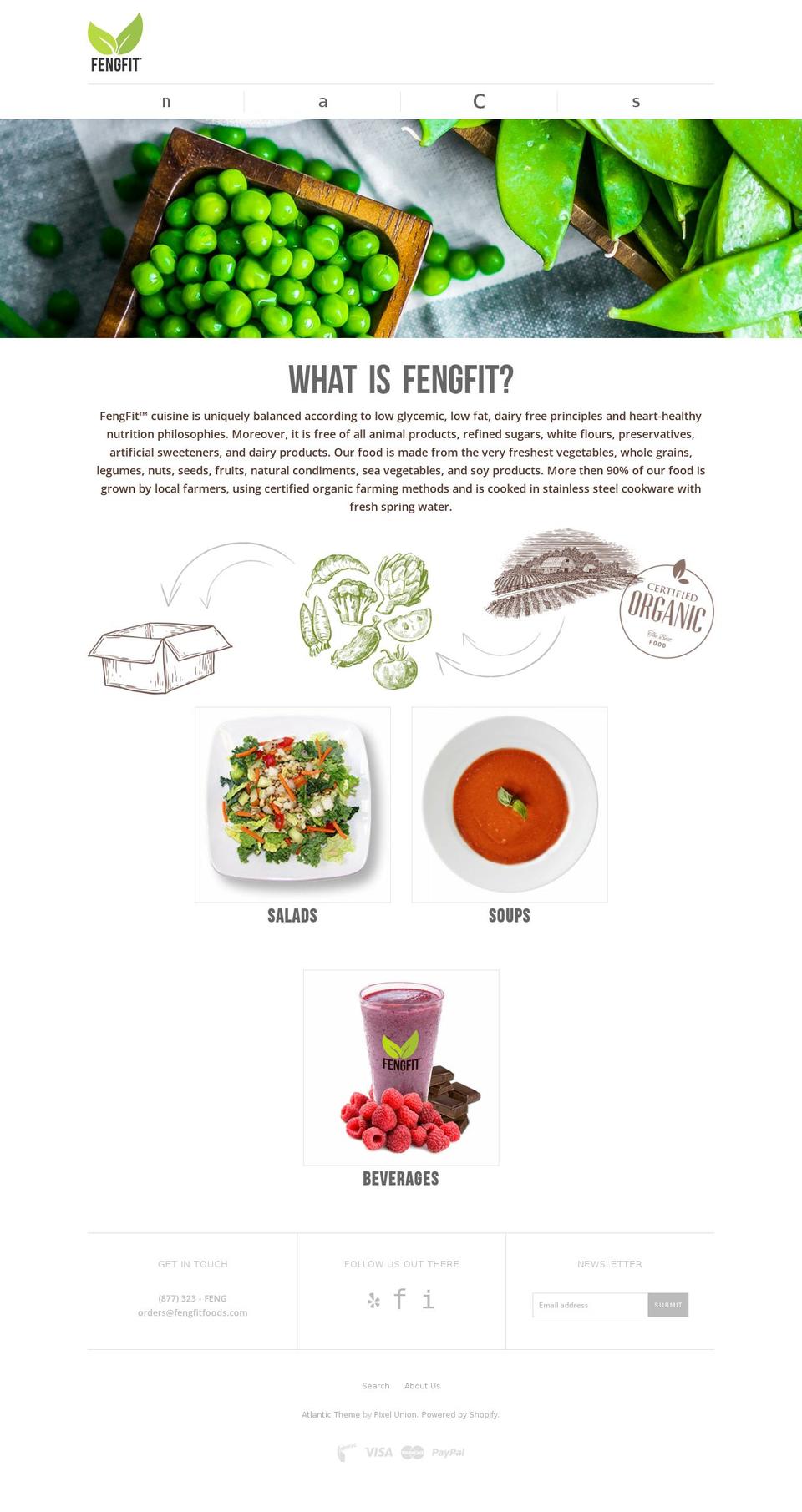 fengfit-foods.myshopify.com shopify website screenshot