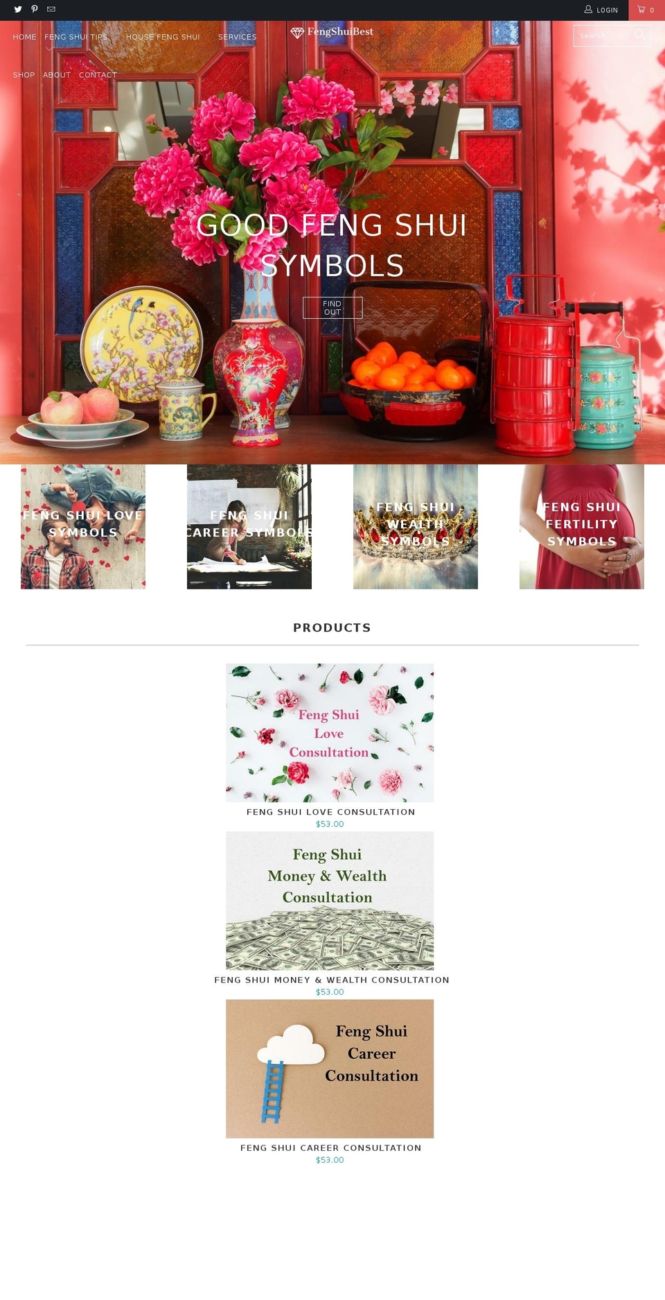 fengshuibest.com shopify website screenshot