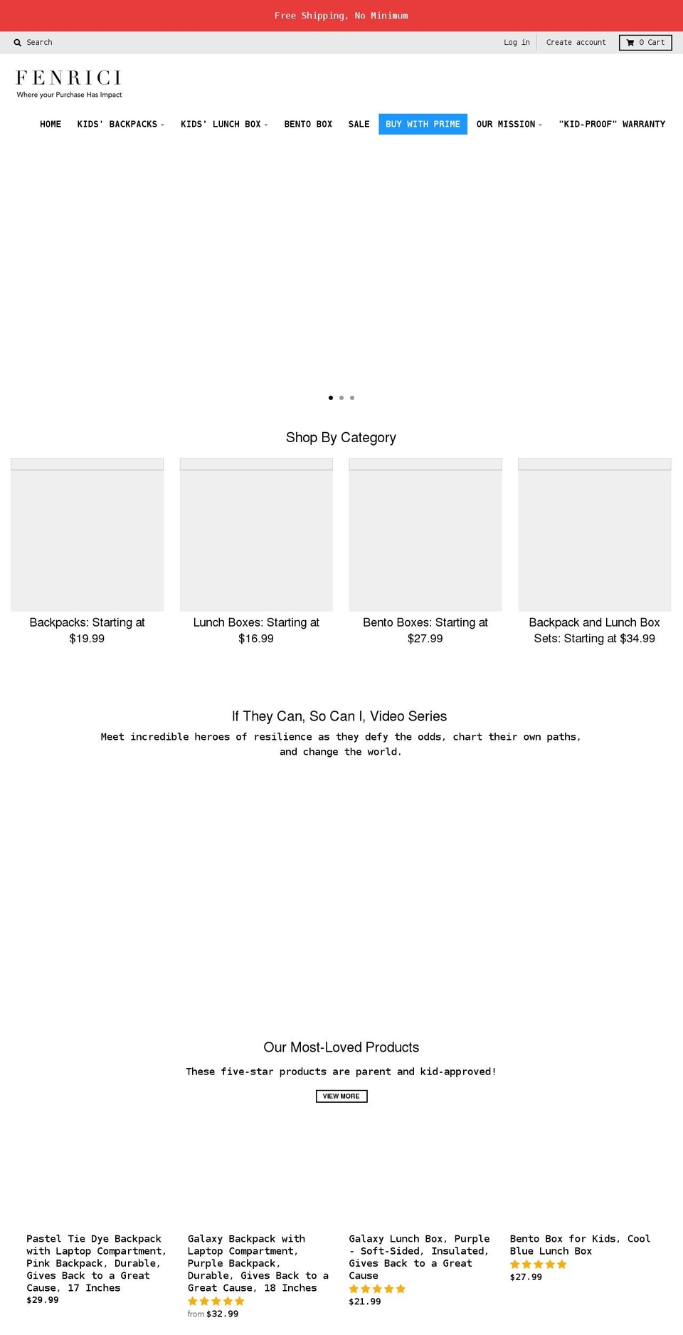 fenrici.com — Shopify storefront screenshot