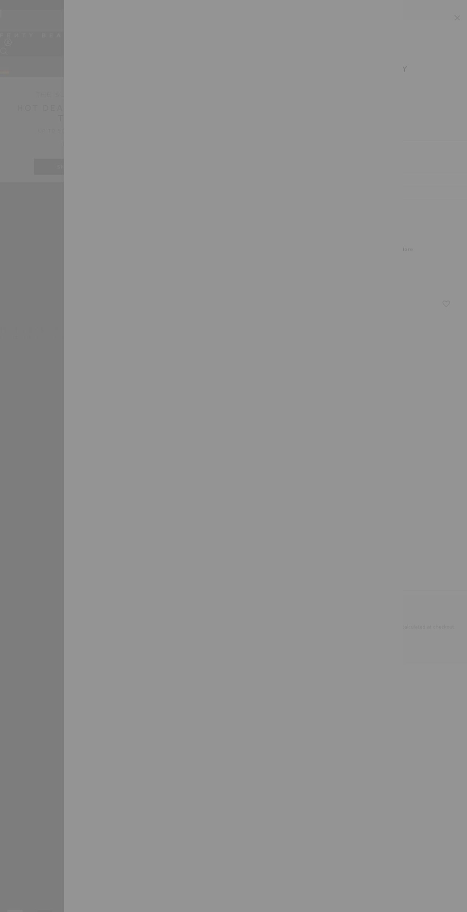 fentybeauty.com shopify website screenshot