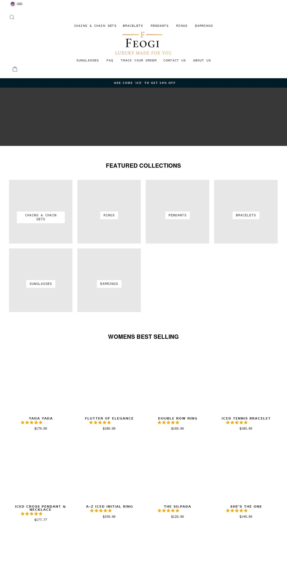 feogi.com shopify website screenshot