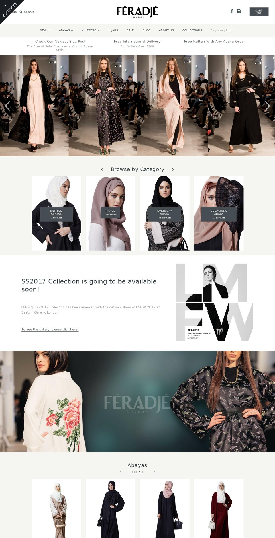 feradje.com shopify website screenshot