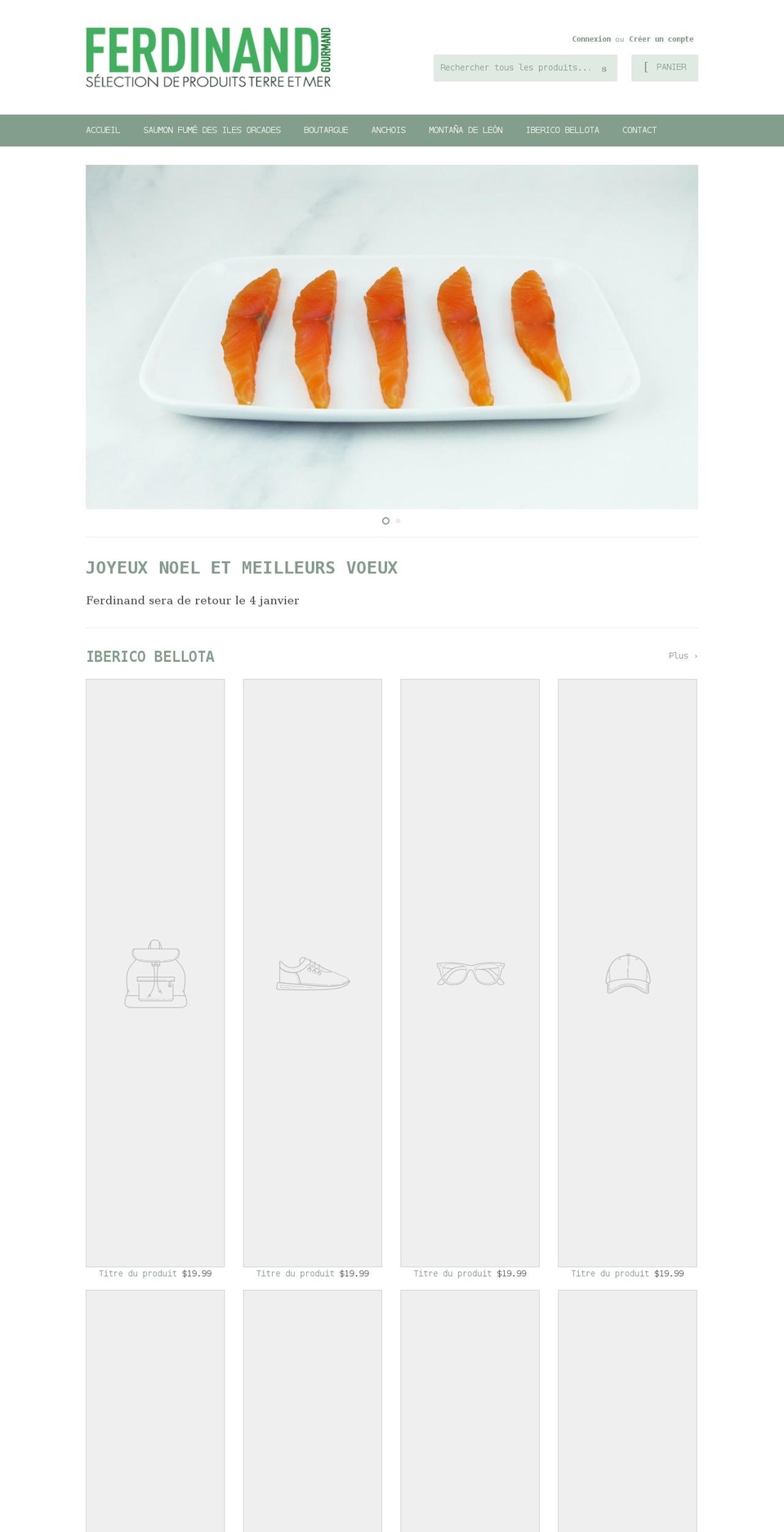 ferdinand-gourmand.com shopify website screenshot