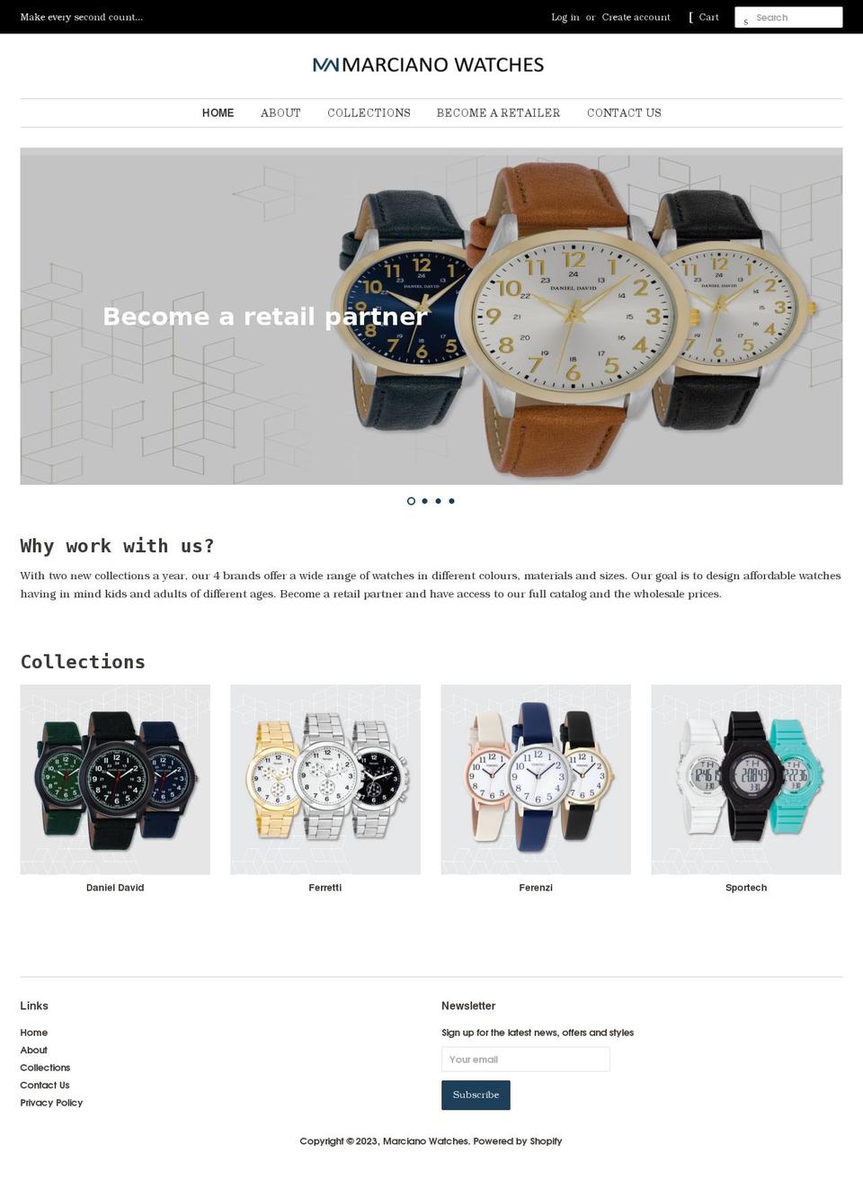 ferenziwatches.com — Shopify storefront screenshot