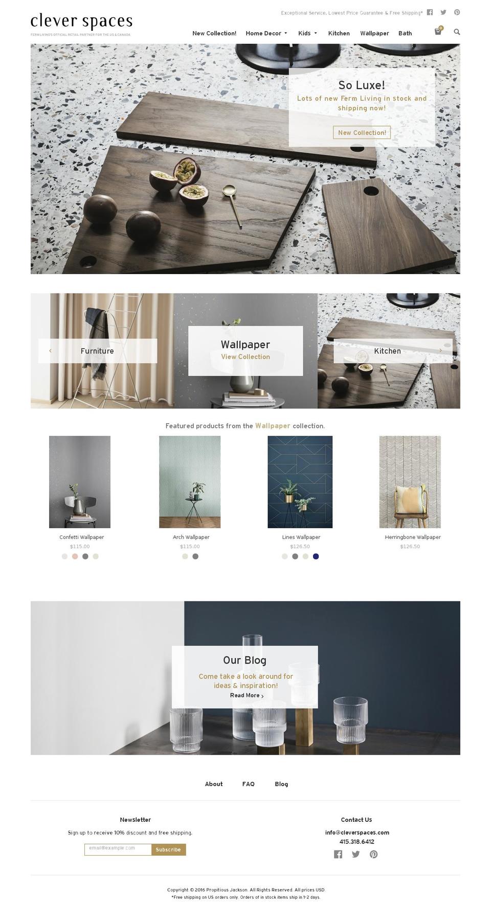 fermlivingshop.us shopify website screenshot