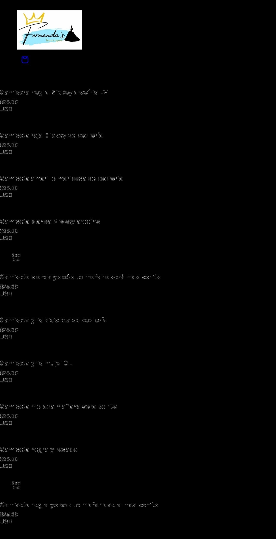 fernandasboutique.com — Shopify storefront screenshot