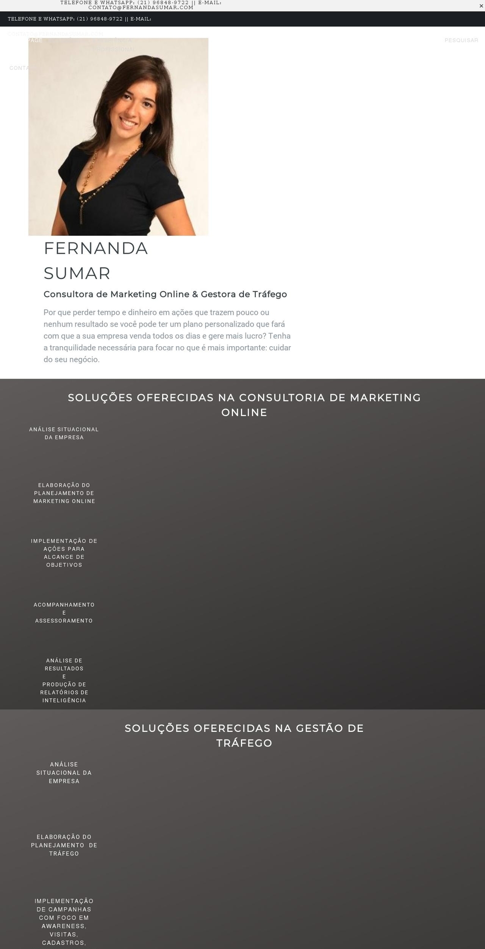 fernandasumar.com shopify website screenshot