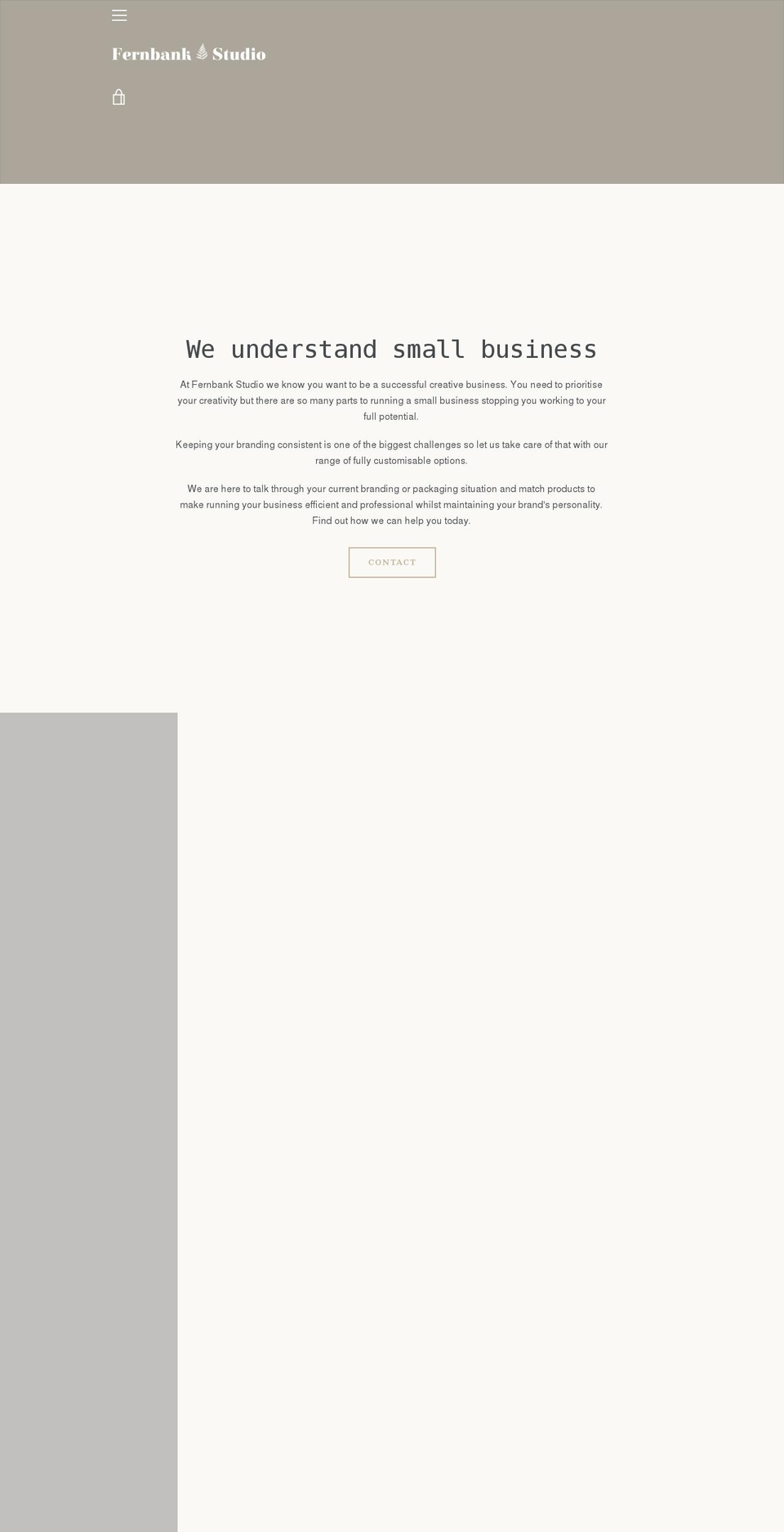 fernbankstudio.co.uk shopify website screenshot