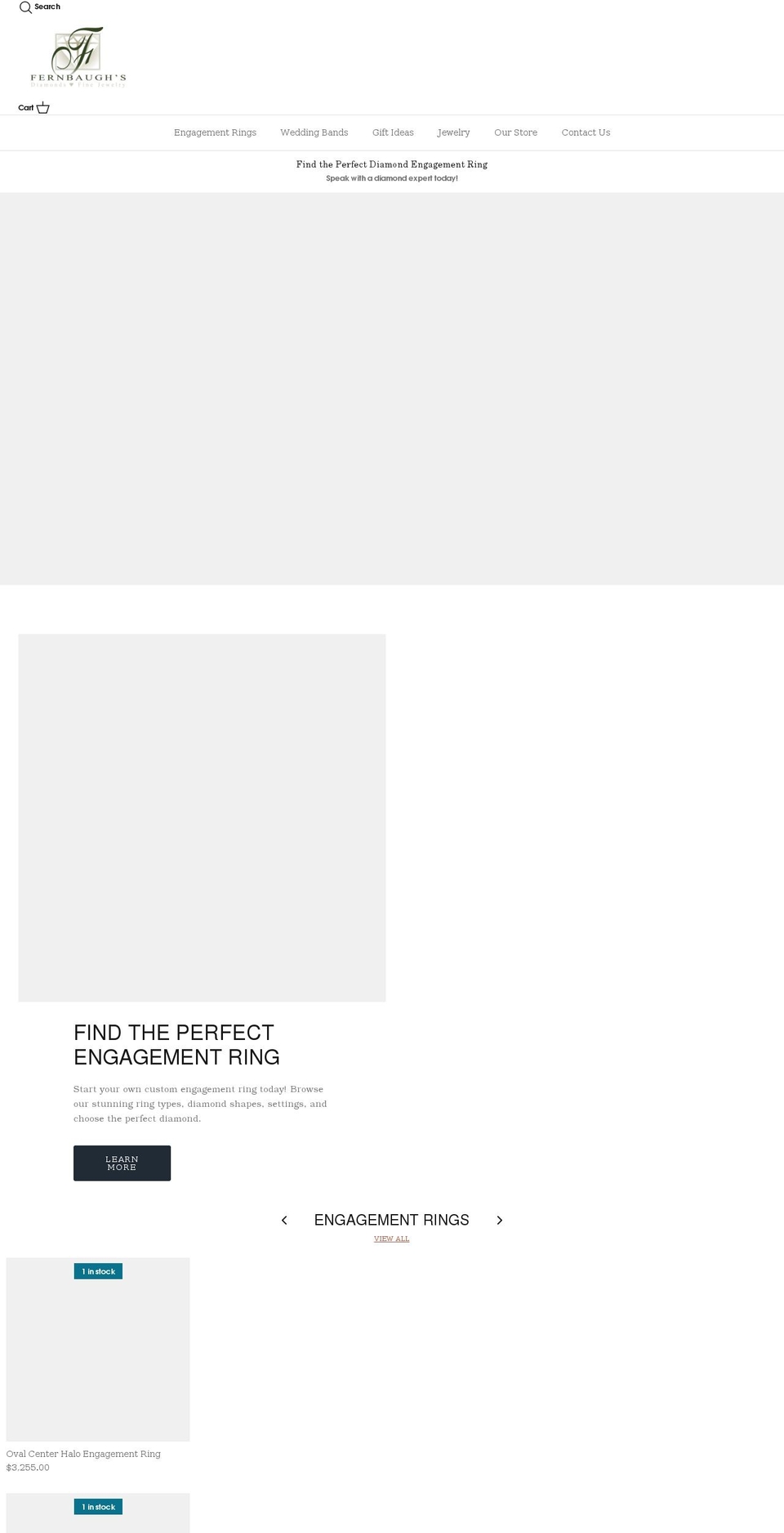 fernbaughslogansportin.com shopify website screenshot