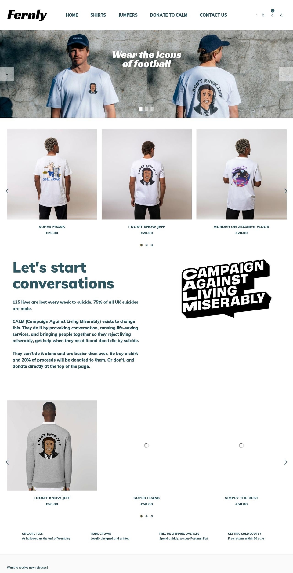 fernlythreads.co.uk shopify website screenshot