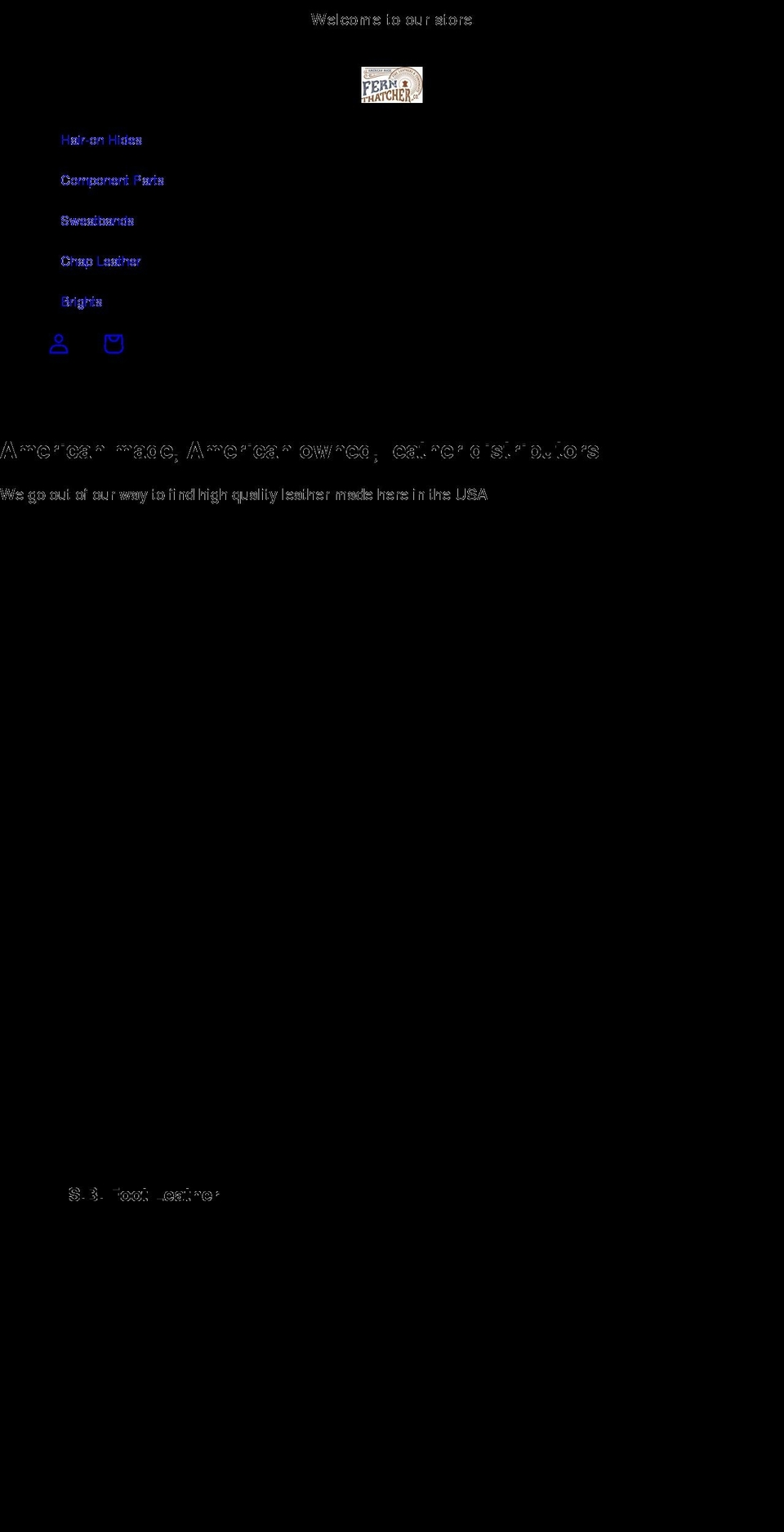 fernthatcherco.com shopify website screenshot