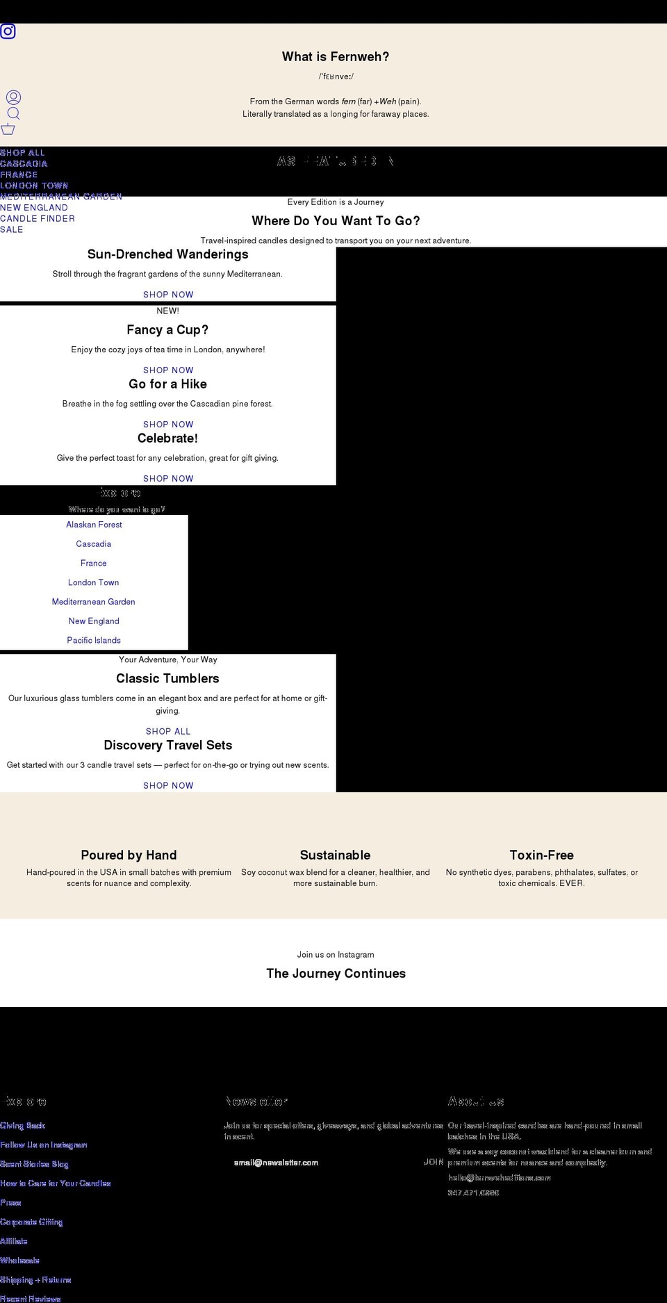 fernweheditions.com shopify website screenshot
