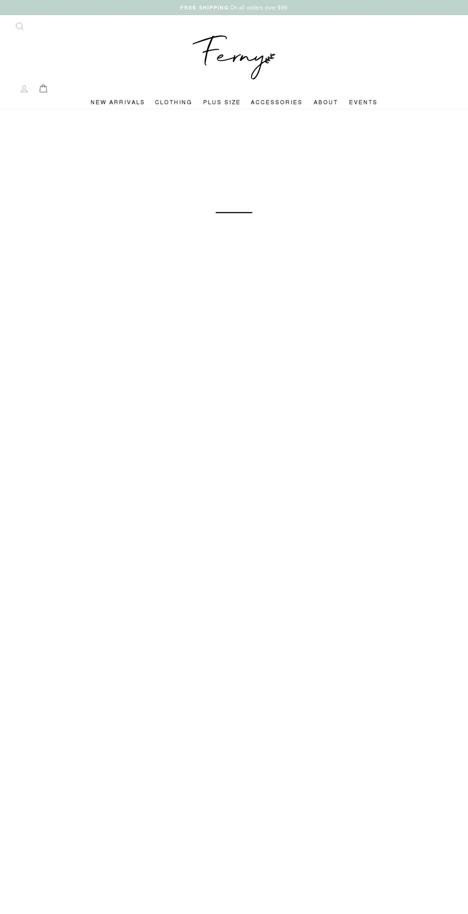 fernyboutique.com shopify website screenshot