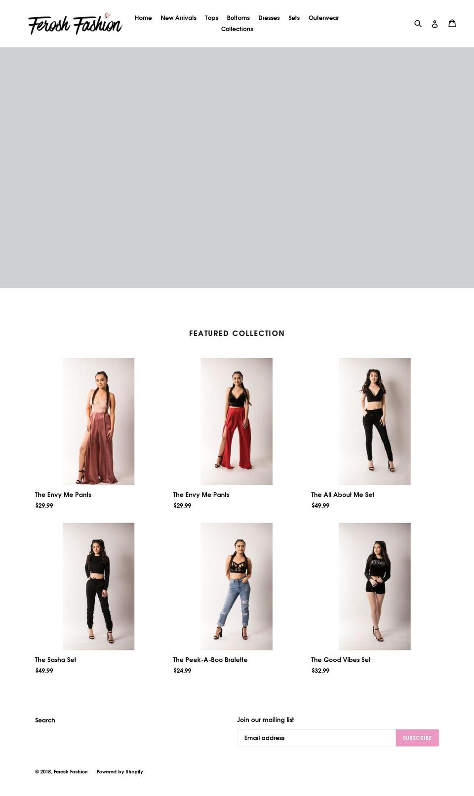 feroshfashion.com — Shopify storefront screenshot