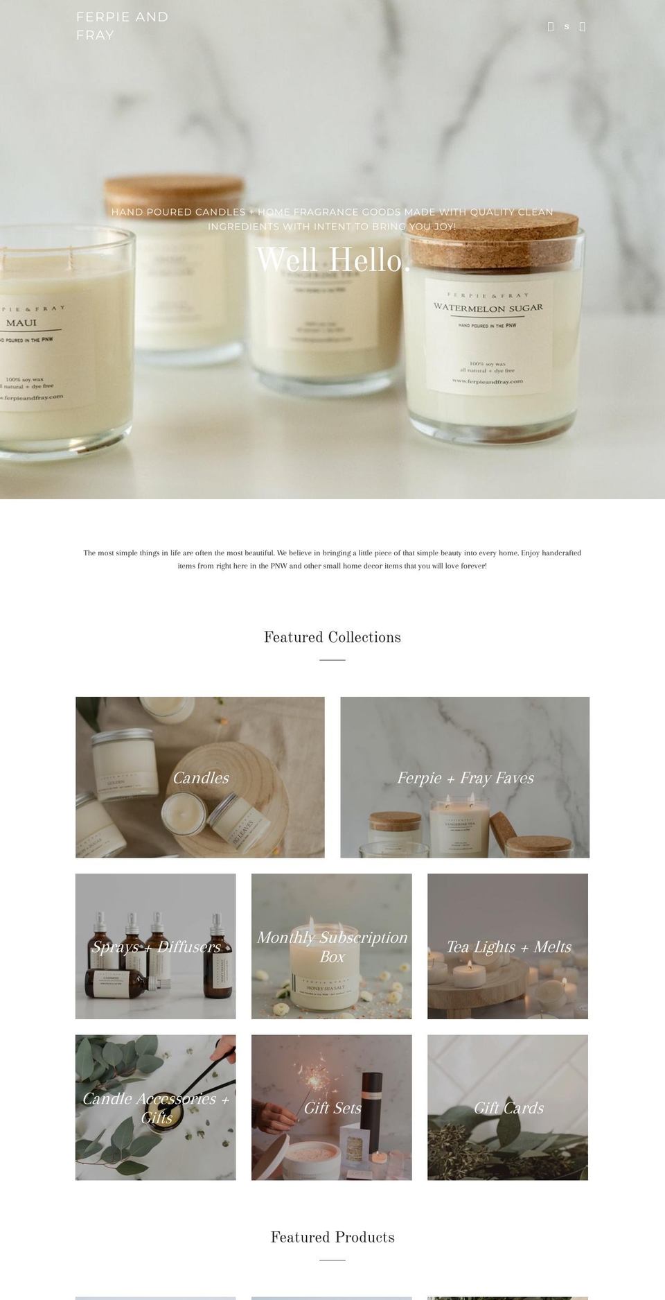 ferpieandfray.com shopify website screenshot