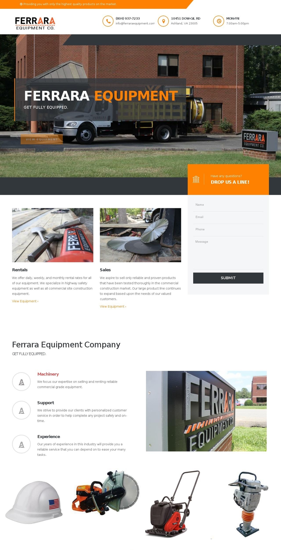 gates-theme-2-1 Shopify theme site example ferraraequipment.com