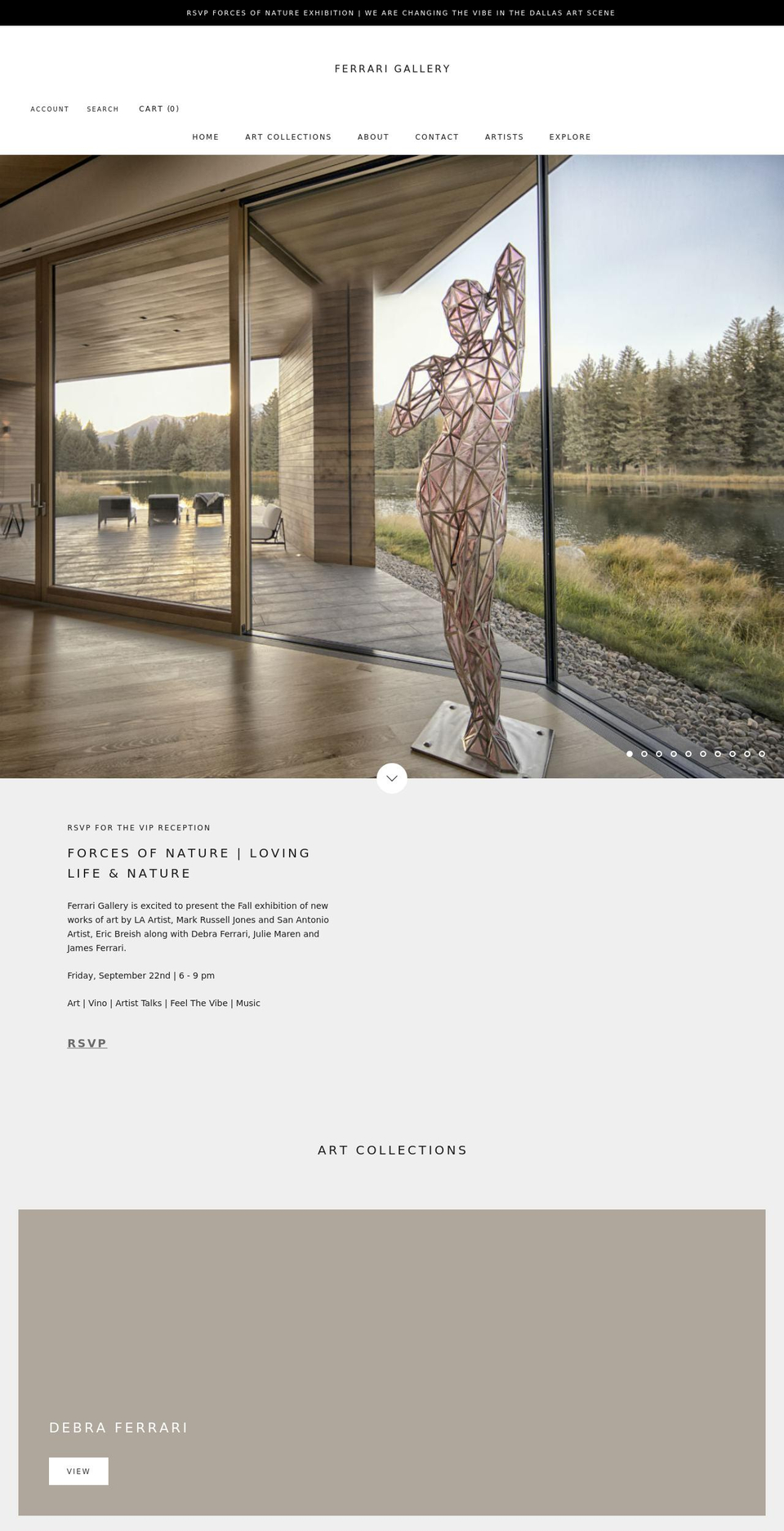 ferrarigallery.net shopify website screenshot