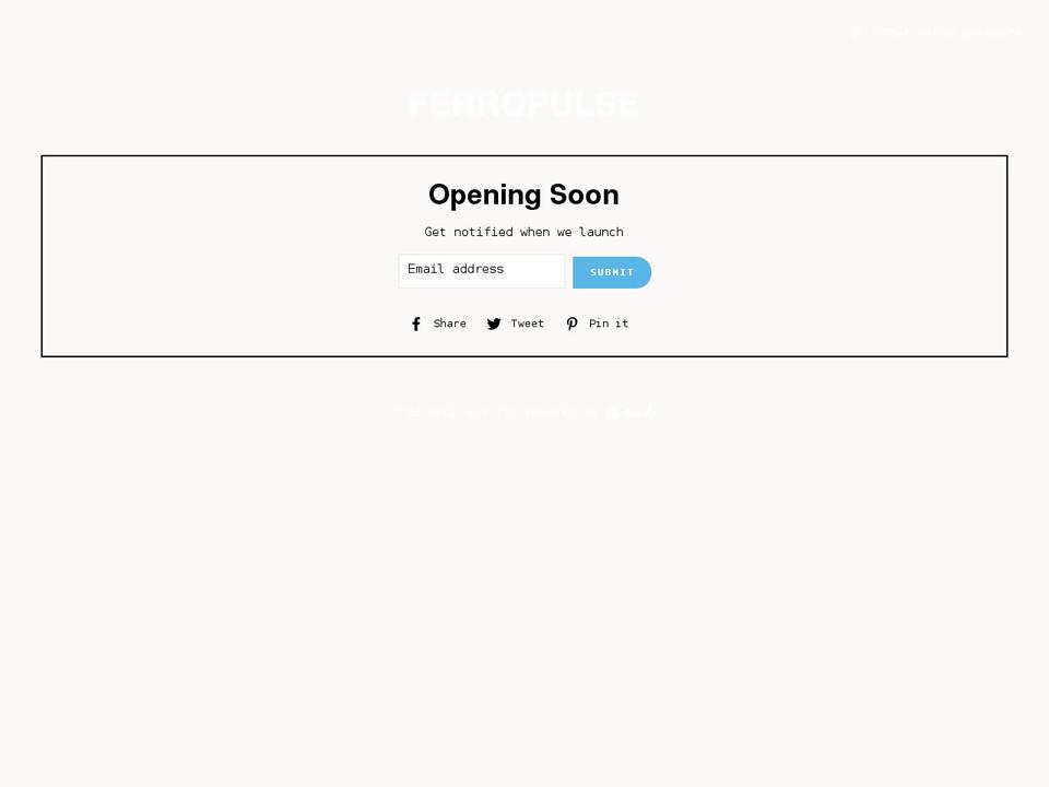 ferropulse.com shopify website screenshot