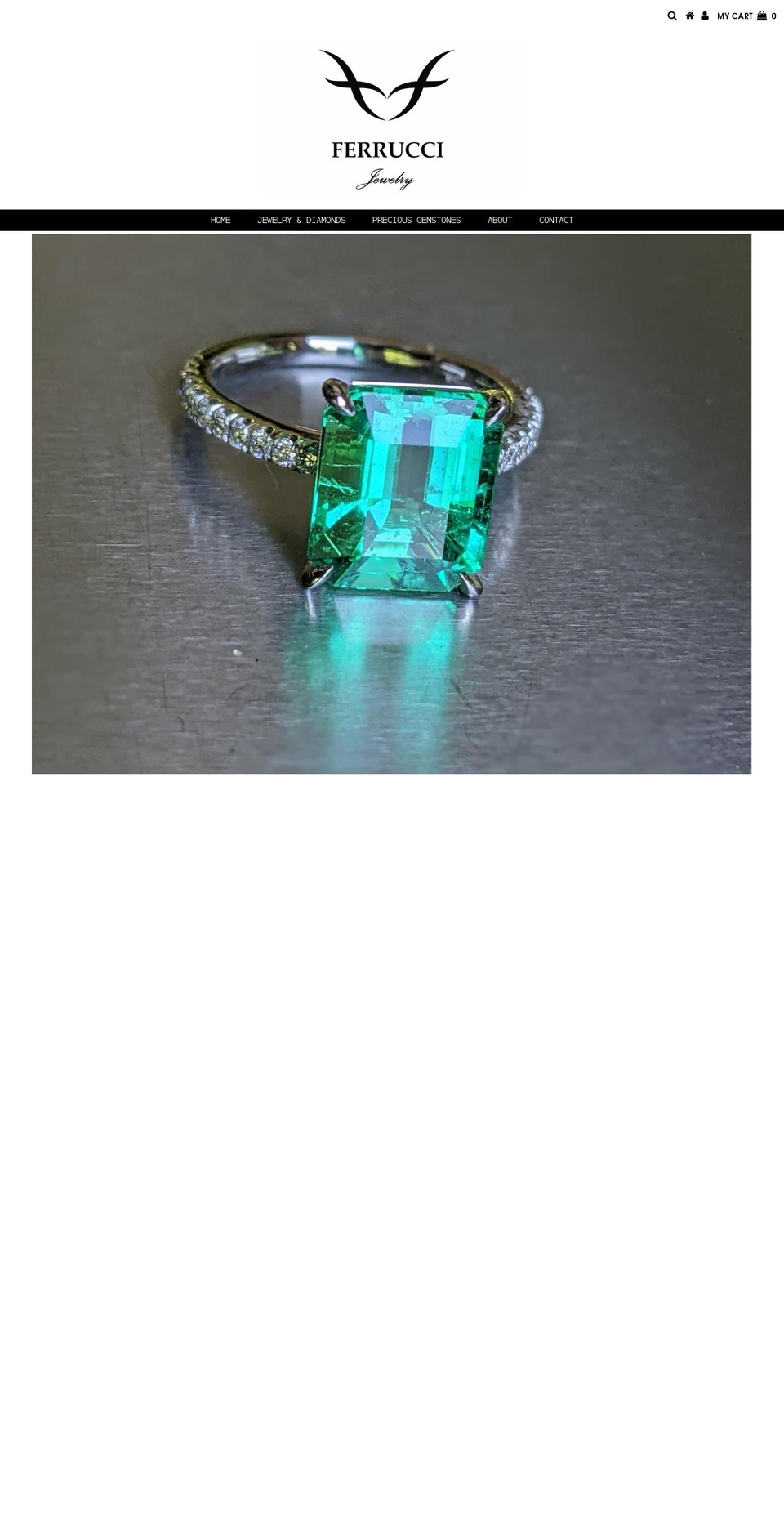 ferruccijewelry.com shopify website screenshot