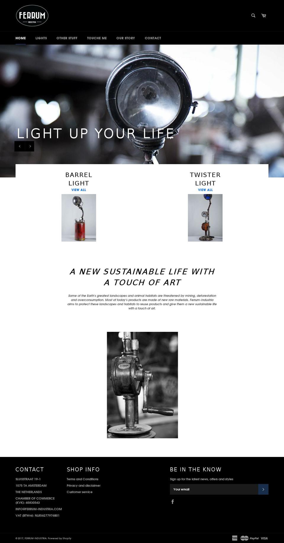 ferrum-industria.com shopify website screenshot
