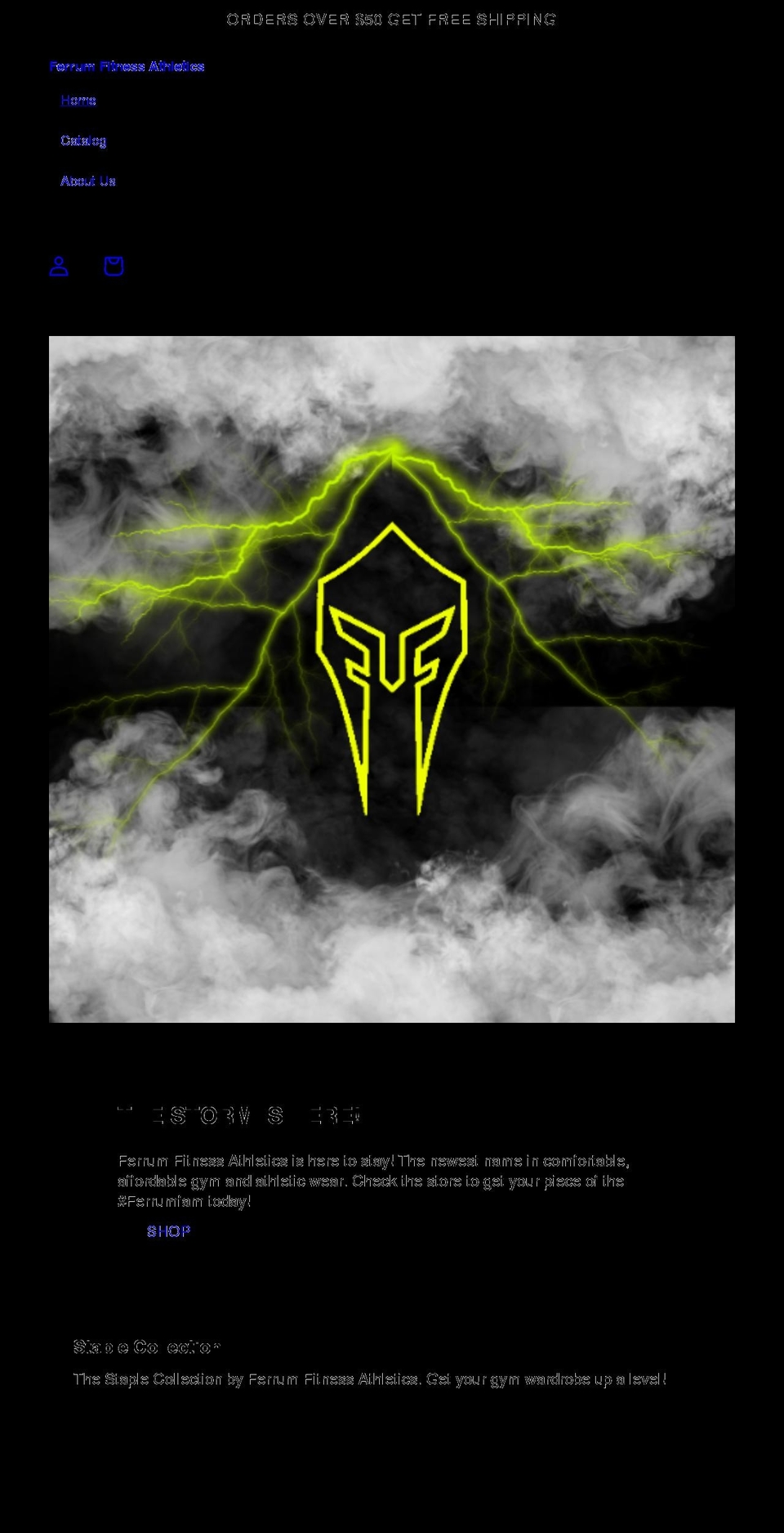 ferrumfitnessathletics.com shopify website screenshot