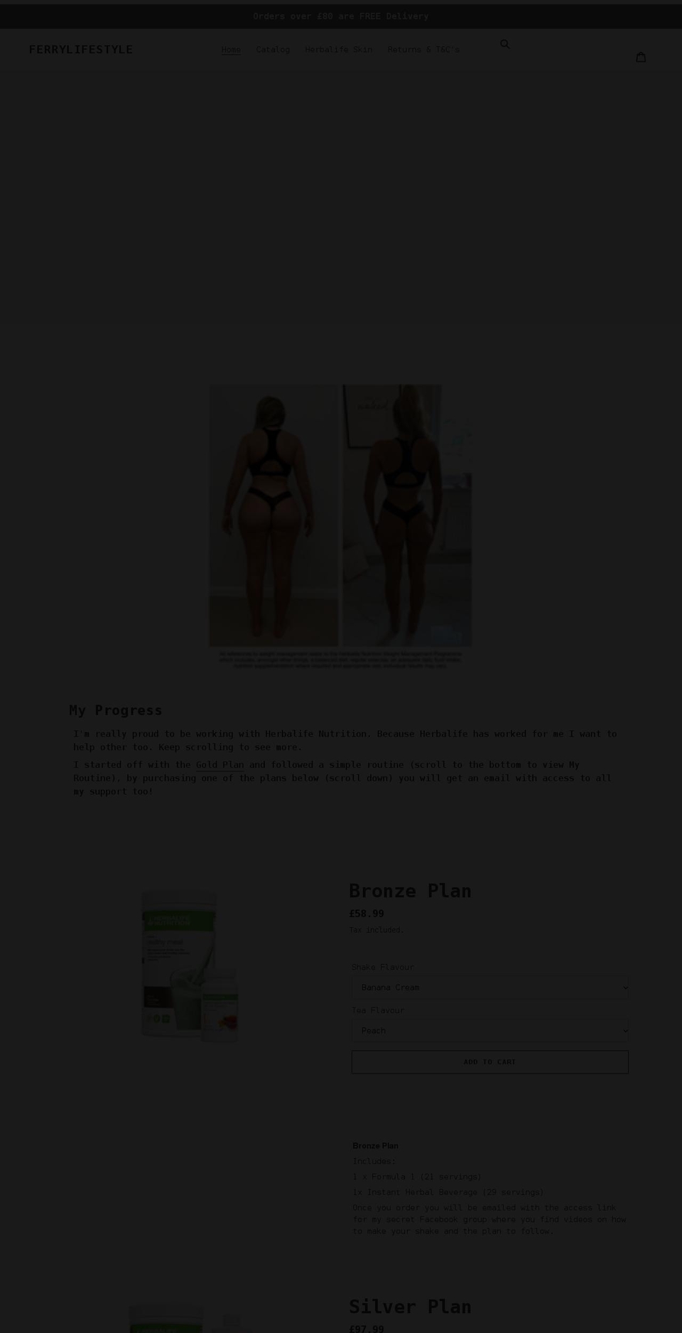 ferrylifestyle.co.uk shopify website screenshot