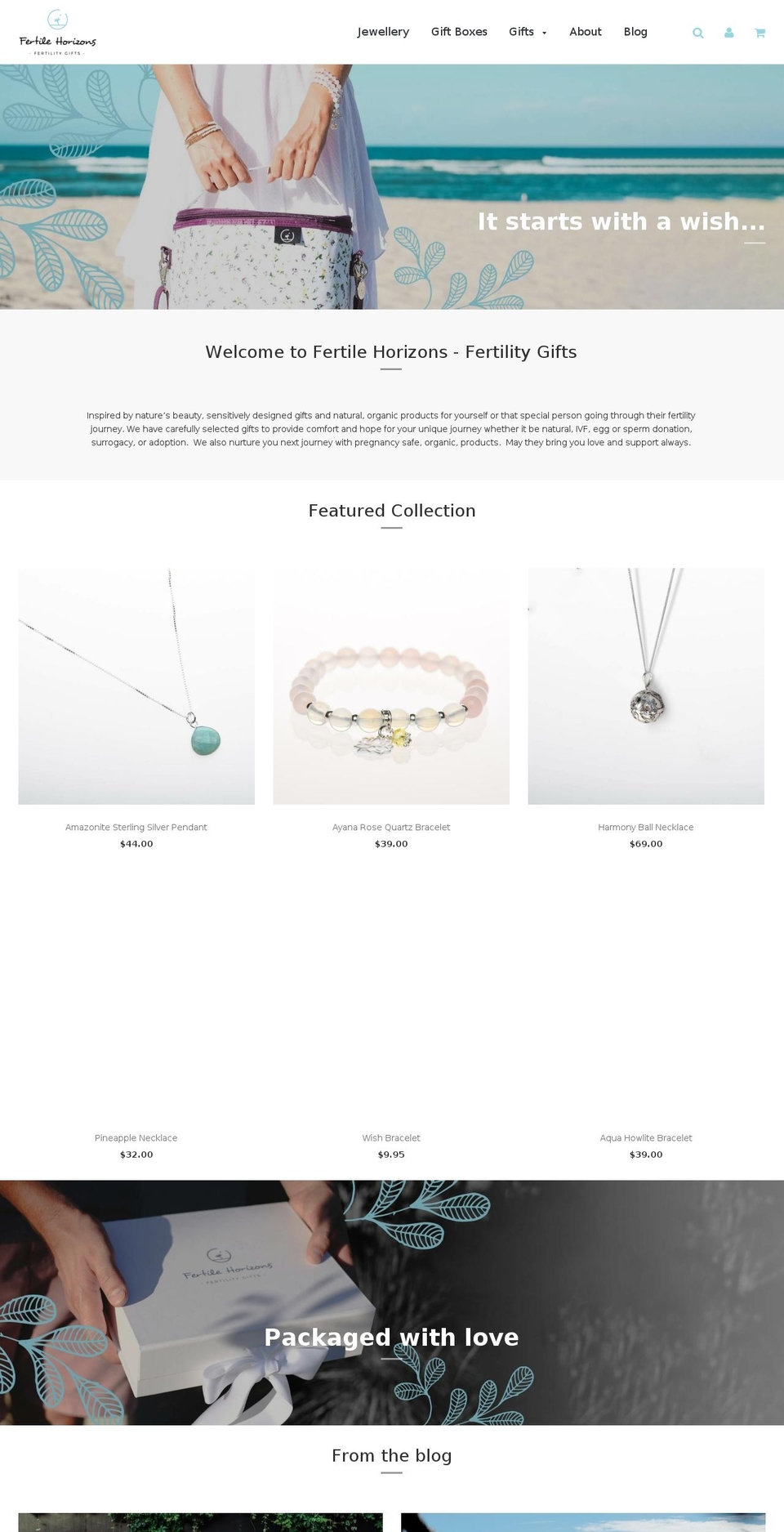 fertilehorizons.com — Shopify storefront screenshot