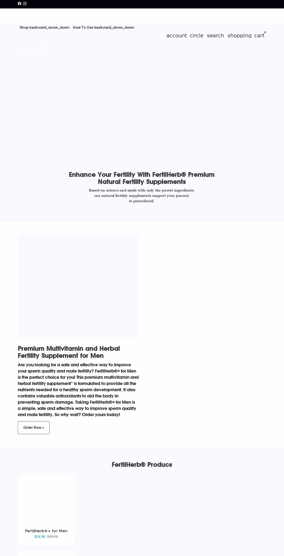 fertilherb.com shopify website screenshot