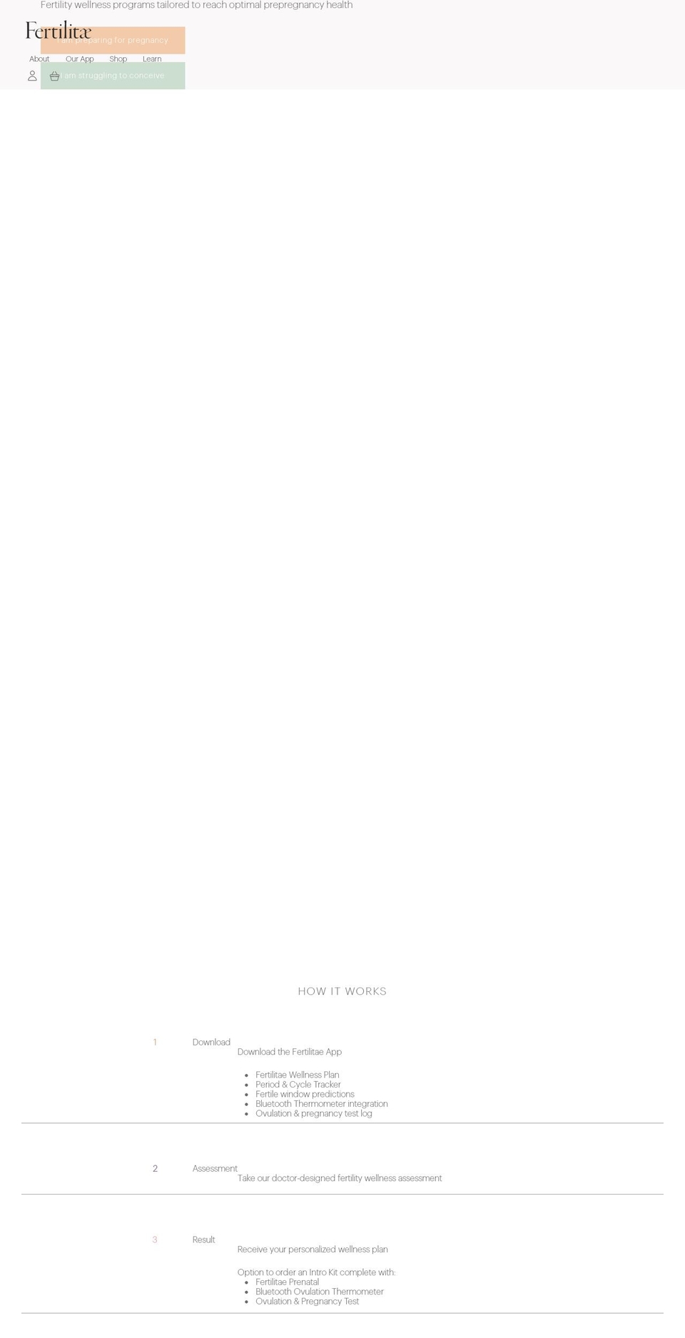 fertilitae.com shopify website screenshot