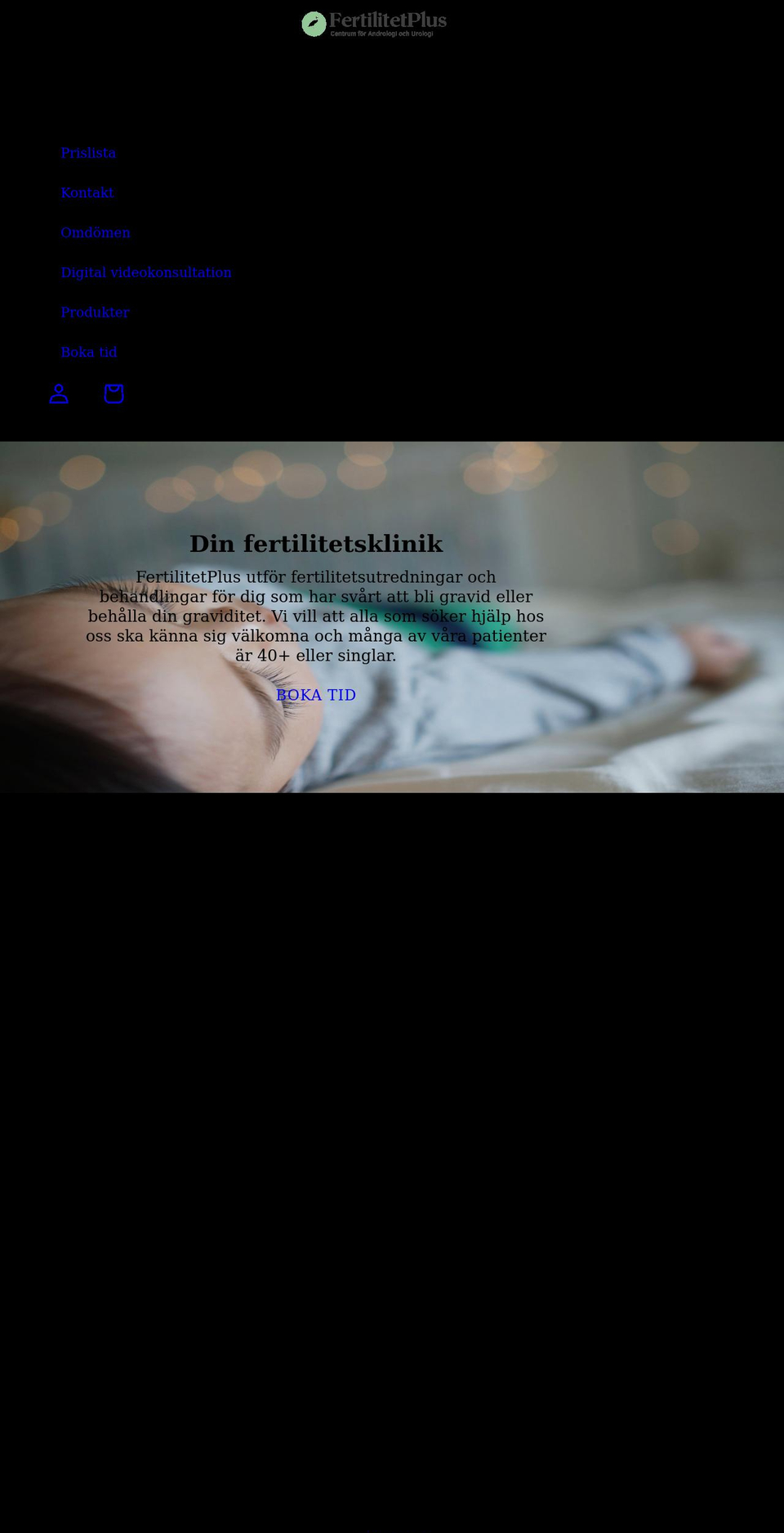fertilitetplus.se shopify website screenshot